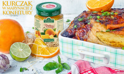 Pieczony kurczak w marynacie z Konfitury z pomarańczy Owocowa Rozkosz